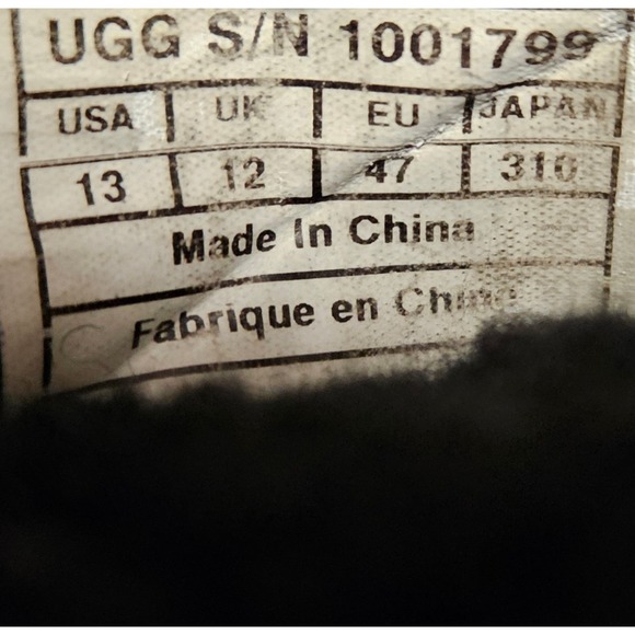 UGG Men's Black Butte Waterproof Winter Snow Boots Size 13 Vibram Outsole Fur - Picture 8 of 8